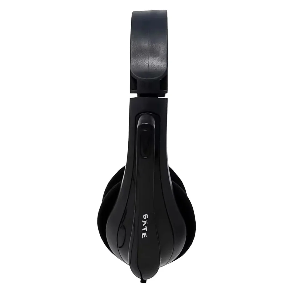 Imagem 2 de 4 do produto Headset Gamer Satellite Ae-219 P2 3.5mm Com Microfone Conector Estéreo Áudio PC Ps4 XBOX Preto