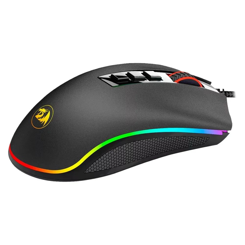 Imagem 5 de 5 do produto Mouse Gamer Redragon Cobra M711 RGB 10000 Dpi Usb Sensor Pixart Óptico 7 Botões Programáveis Ergonômico Preto