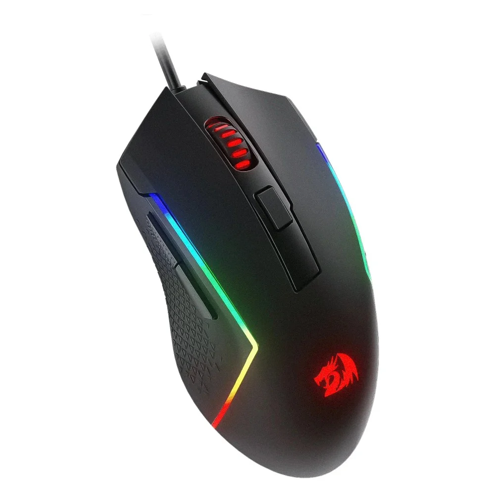 Imagem 2 de 4 do produto Mouse Gamer Redragon M616 Trident 10000 Dpi Sensor Pixart Usb RGB Chroma Ajustável Cabo Reforçado Preto