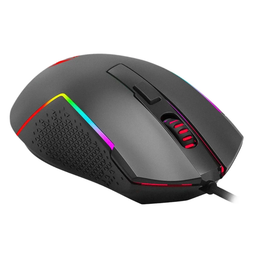 Imagem 3 de 4 do produto Mouse Gamer Redragon M616 Trident 10000 Dpi Sensor Pixart Usb RGB Chroma Ajustável Cabo Reforçado Preto