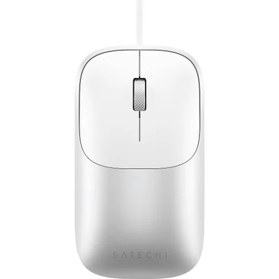 Mouse Com Fio Satechi Slim Lx Wired Mn25sth08 Ergonômico Usb-c Design Fino Alumínio Precisão Alta Performance Prata Compatível Mac WINDOWS