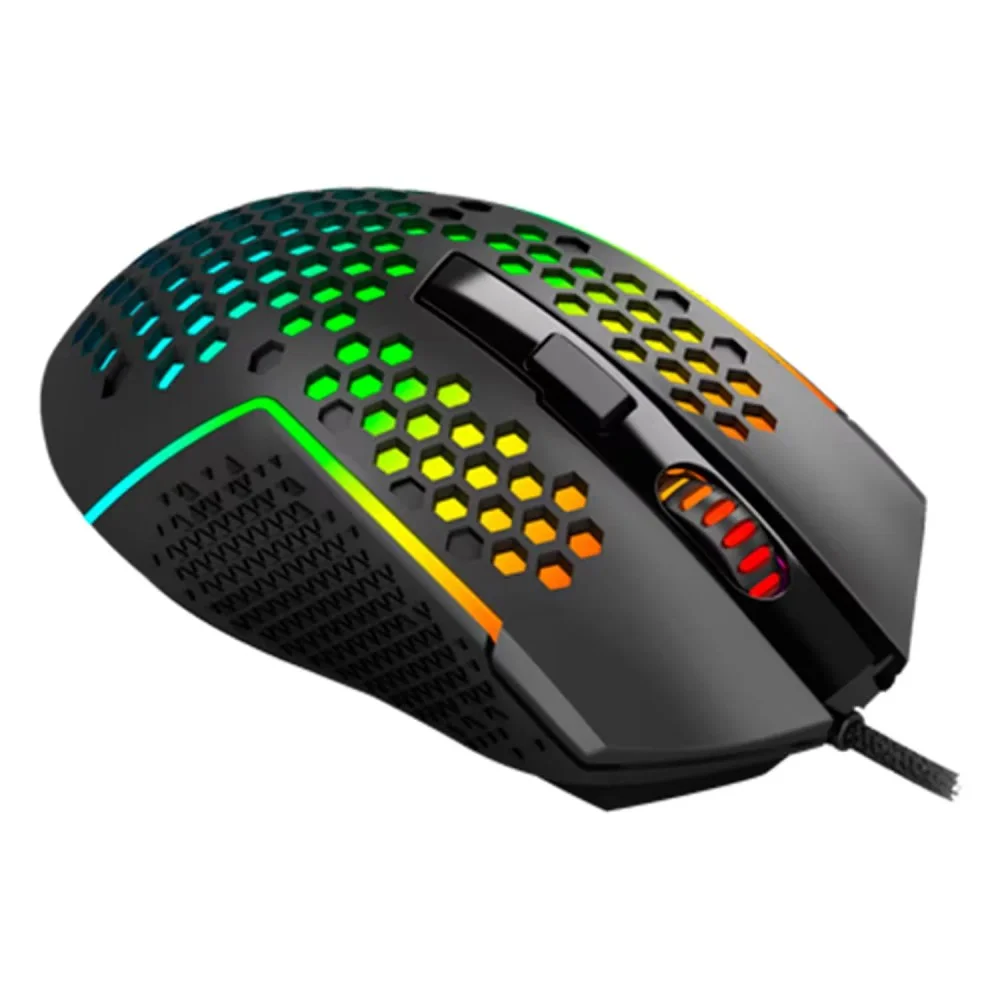 Imagem 3 de 4 do produto Mouse Gamer Redragon Reaping RGB Preto Usb 2.0 7200 Dpi Ergonômico Sensor Óptico Alta Precisão Botões Programáveis