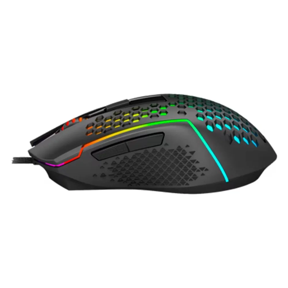 Imagem 4 de 4 do produto Mouse Gamer Redragon Reaping RGB Preto Usb 2.0 7200 Dpi Ergonômico Sensor Óptico Alta Precisão Botões Programáveis