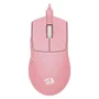 Mouse Gamer Redragon K1ng 1k M724p 12400 Dpi Usb-c Rosa Leve 8 Botões Programáveis RGB Sensor Óptico