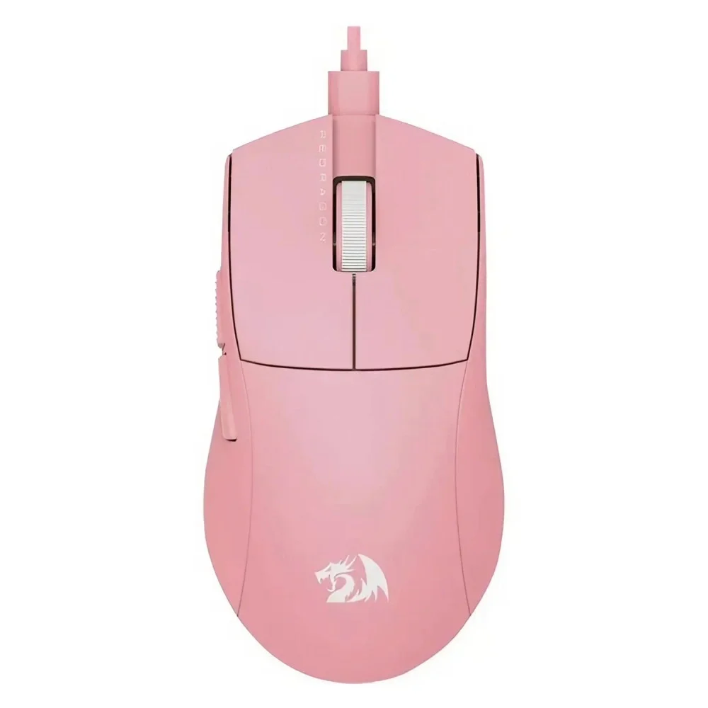 Mouse Gamer Redragon K1ng 1k M724p 12400 Dpi Usb-c Rosa Leve 8 Botões Programáveis RGB Sensor Óptico Mouse Gamer Redragon K1ng 1k M724p 12400 Dpi Usb-c Rosa Leve 8 Botões Programáveis RGB Sensor Óptico