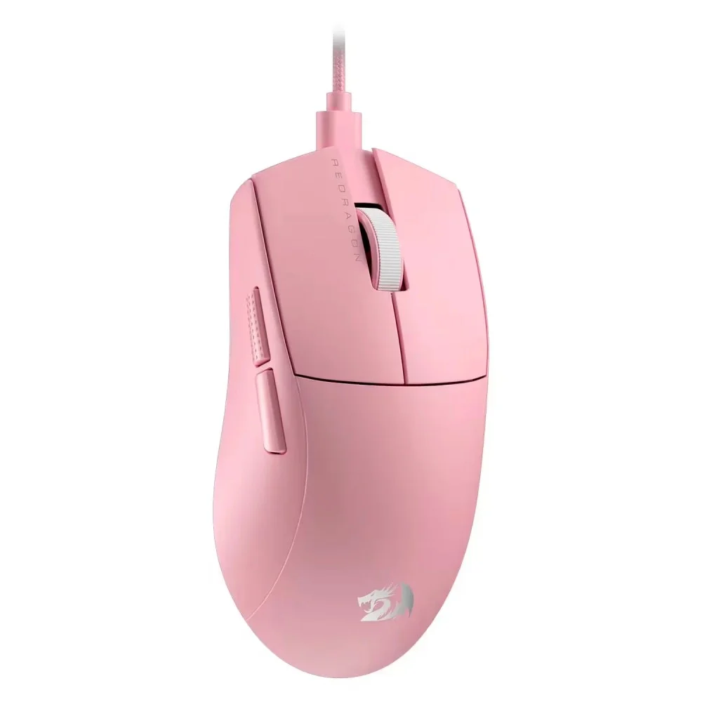 Mouse Gamer Redragon K1ng 1k M724p 12400 Dpi Usb-c Rosa Leve 8 Botões Programáveis RGB Sensor Óptico Mouse Gamer Redragon K1ng 1k M724p 12400 Dpi Usb-c Rosa Leve 8 Botões Programáveis RGB Sensor Óptico