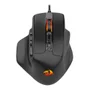 Mouse Gamer Redragon M806 Bullseye RGB 12400 Dpi Usb Sensor Pixart Ergonômico 7 Botões Programáveis Preto