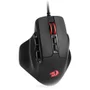 Mouse Gamer Redragon M806 Bullseye RGB 12400 Dpi Usb Sensor Pixart Ergonômico 7 Botões Programáveis Preto