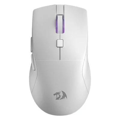 Mouse Gamer Redragon Azzmach Lite M618w-lit Sem Fio 8000 Dpi RGB Recarregável Ergonômico Branco
