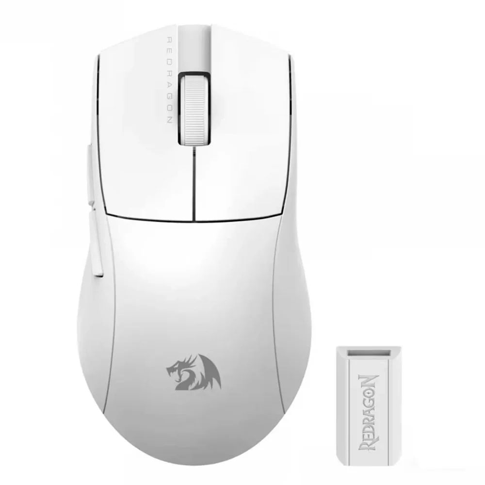 Mouse Gamer Redragon M916w-pro King Pro 26000 Dpi Wireless Tri-mode Sensor Óptico RGB Branco Mouse Gamer Redragon M916w-pro King Pro 26000 Dpi Wireless Tri-mode Sensor Óptico RGB Branco