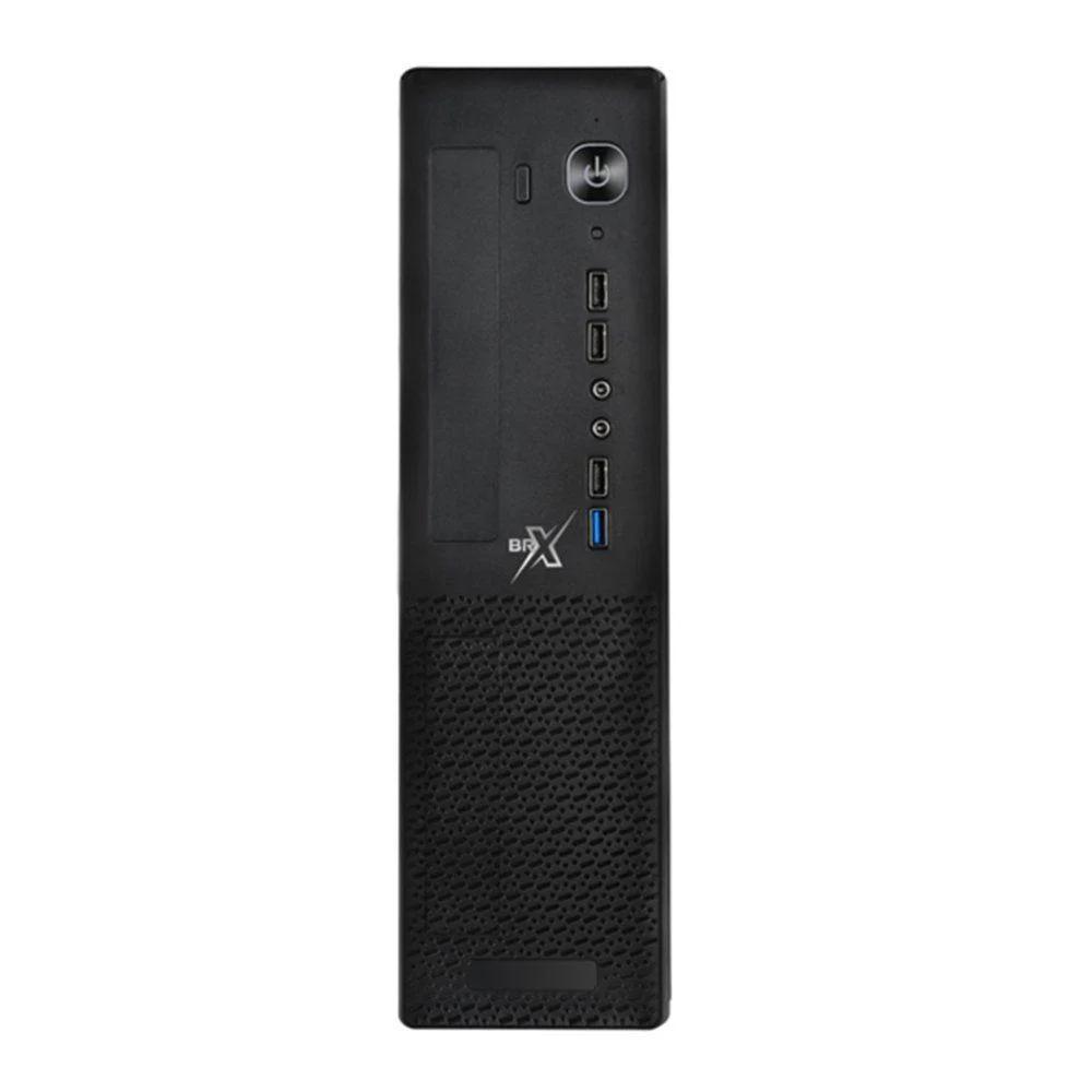 Imagem 2 de 5 do produto Gabinete Office Br-x Slim Sff Micro Atx-mini-itx Aço Com Trava De Segurança Preto