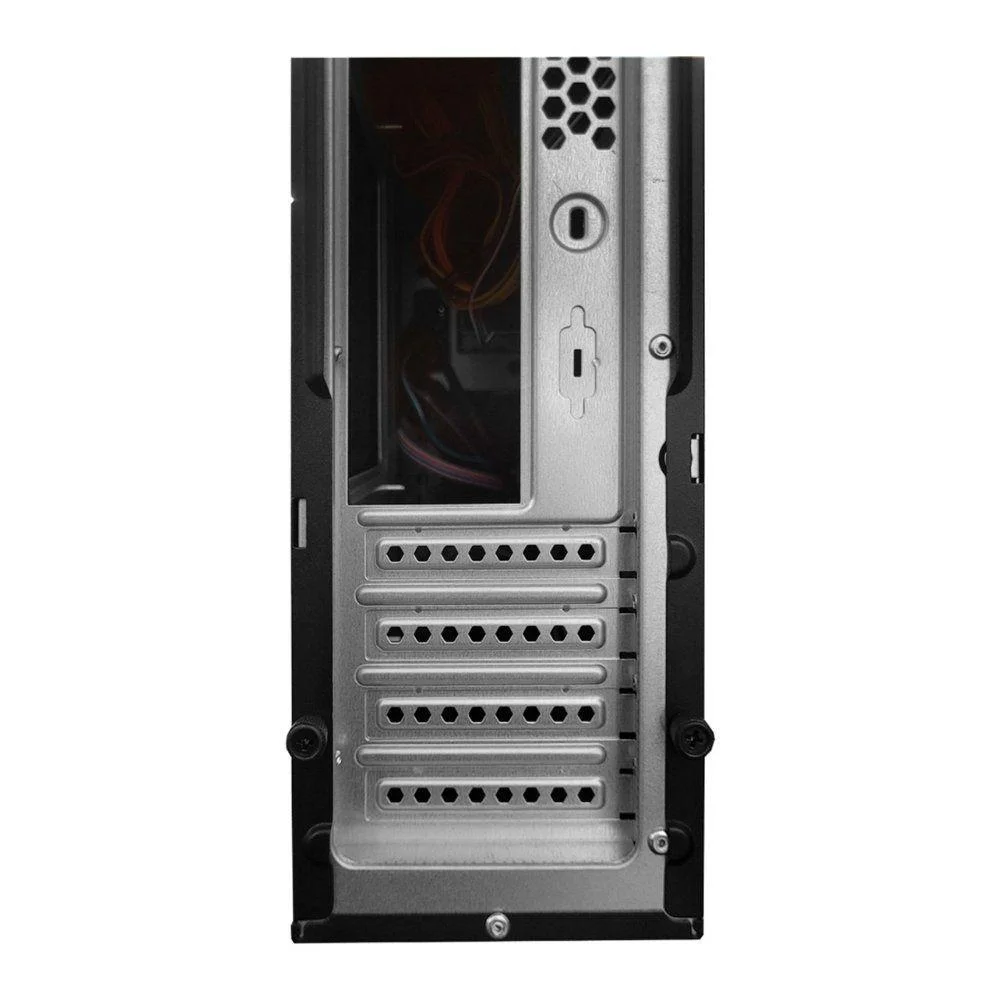 Imagem 3 de 5 do produto Gabinete Office Br-x Slim Sff Micro Atx-mini-itx Aço Com Trava De Segurança Preto