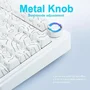 Teclado Mecânico Aula F75 Branco Contorno Gamer 75% Sem Fio Tri Mode Bluetooth 2.4g Usb RGB Hotswap Layout Us