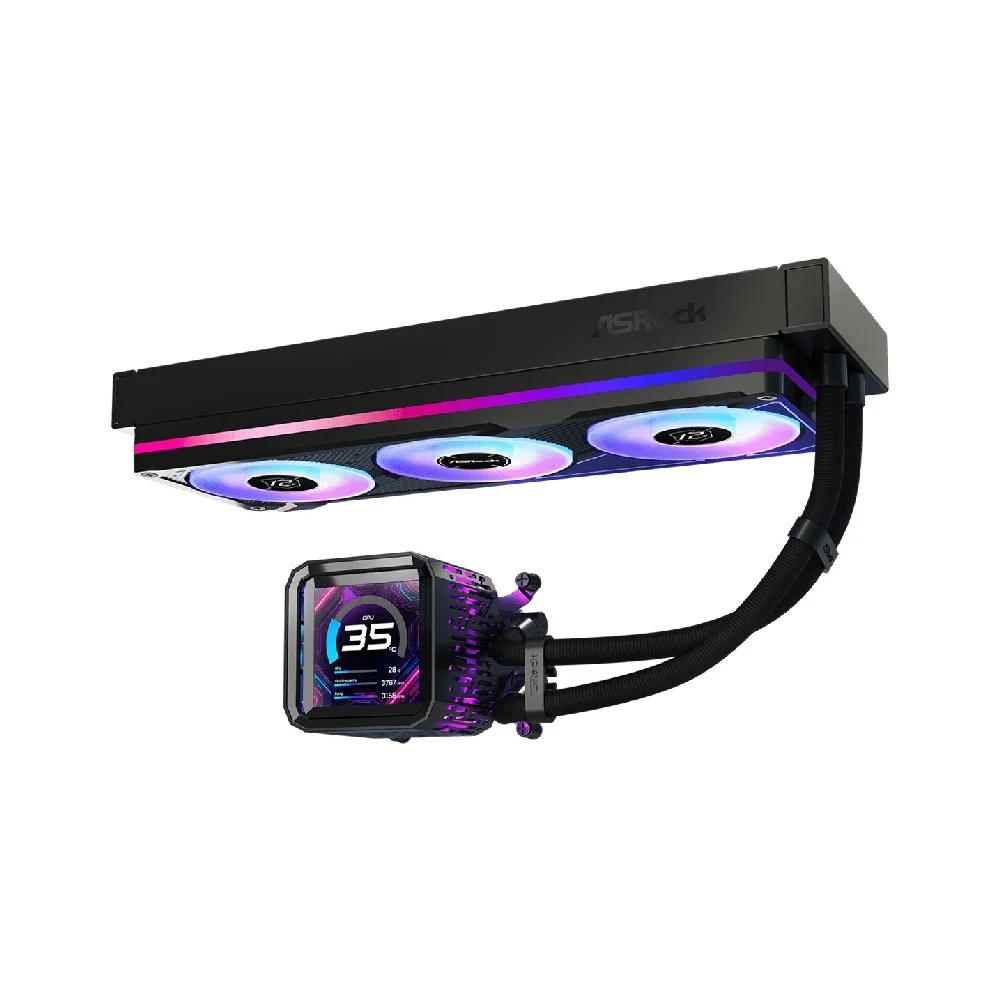 Imagem 2 de 5 do produto Water Cooler Asrock Phantom Gaming 360 Lcd Amd/intel - 90-apga36-baaga5