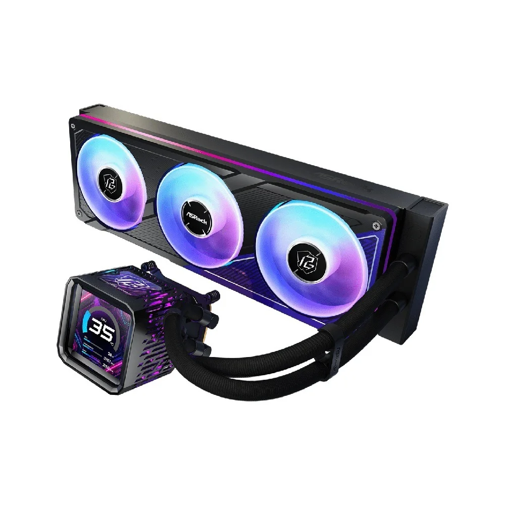 Imagem 3 de 5 do produto Water Cooler Asrock Phantom Gaming 360 Lcd Amd/intel - 90-apga36-baaga5
