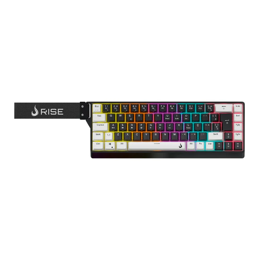 Imagem 1 de 5 do produto Teclado Mecânico Gamer Rise Mode Vektor Pro ARGB Abnt2 Switch Magnético Rise Core - Rm-tcm-vkt-mgn-bw