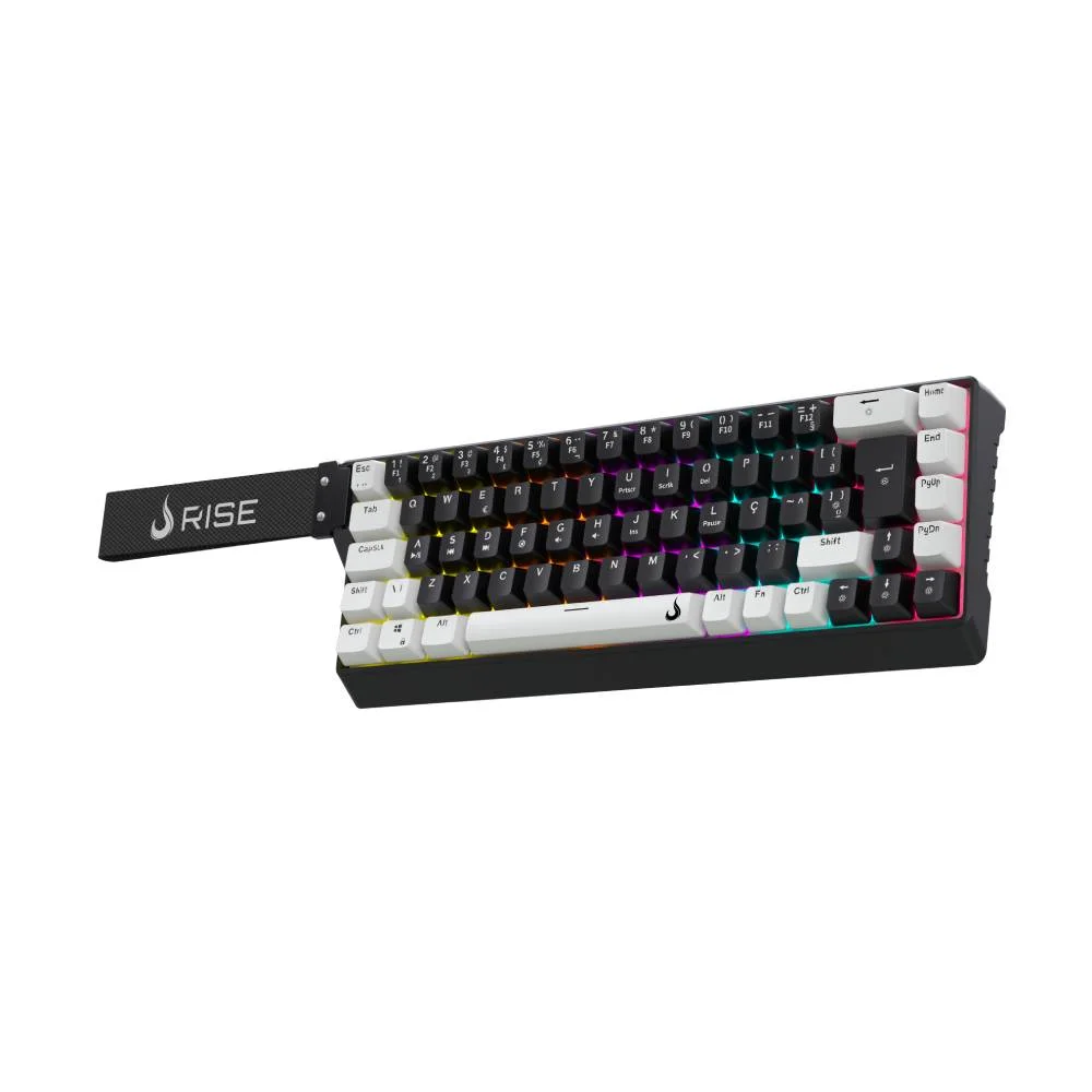Imagem 3 de 5 do produto Teclado Mecânico Gamer Rise Mode Vektor Pro ARGB Abnt2 Switch Magnético Rise Core - Rm-tcm-vkt-mgn-bw