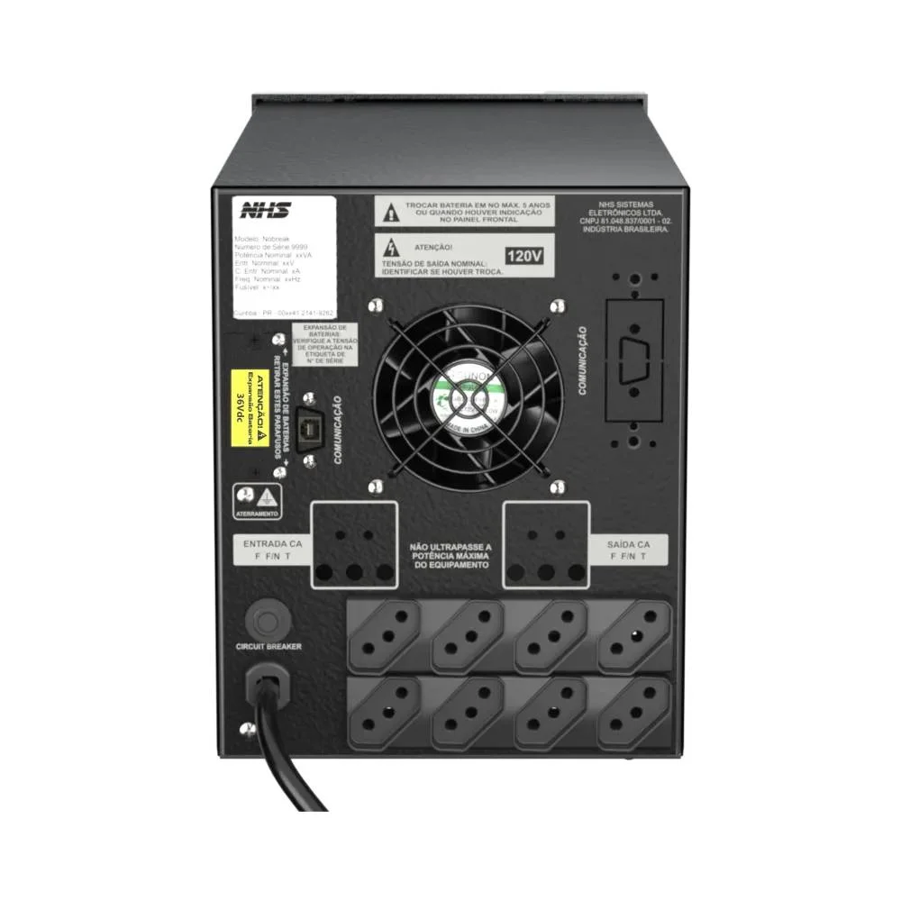 Nobreak Nhs Premium Senoidal Pdv Giii 1000va Ent Bivolt Sai 120v Ou Conf.220v 3x7ah 36v 8 Tomadas - 91.a1.010100 Nobreak Nhs Premium Senoidal Pdv Giii 1000va Ent Bivolt Sai 120v Ou Conf.220v 3x7ah 36v 8 Tomadas - 91.a1.010100
