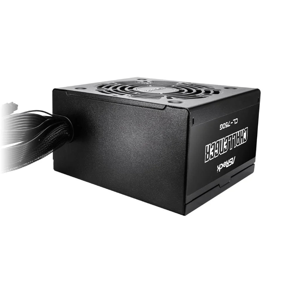 Fonte De Alimentação Asrock Challenger 750w 80 Plus Gold C/ Cabo - Cl-750g Fonte De Alimentação Asrock Challenger 750w 80 Plus Gold C/ Cabo - Cl-750g
