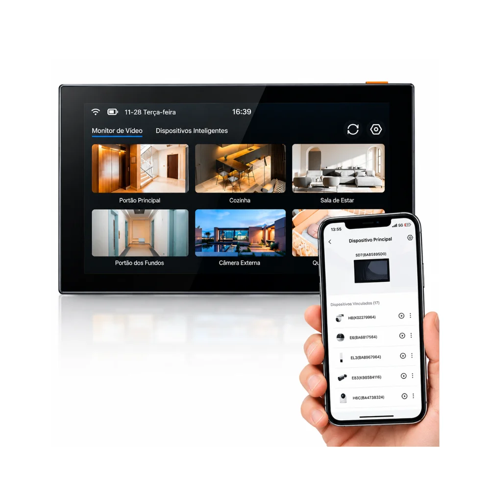 Imagem 2 de 4 do produto Tela Inteligente Ezviz Ezvizsd7 Branco - Cs-sd7-r100-1wtc