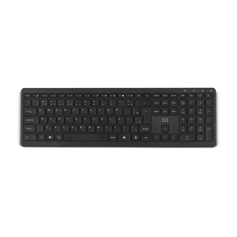 Imagem 5 de 5 do produto Kit Teclado E Mouse Multi Tc402 Recarregável Sem Fio - Preto