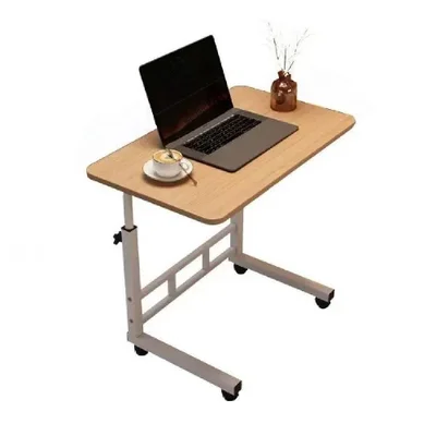Mesa Para Notebook Retangular Makeda Moderno Mdf 60cm Marfim