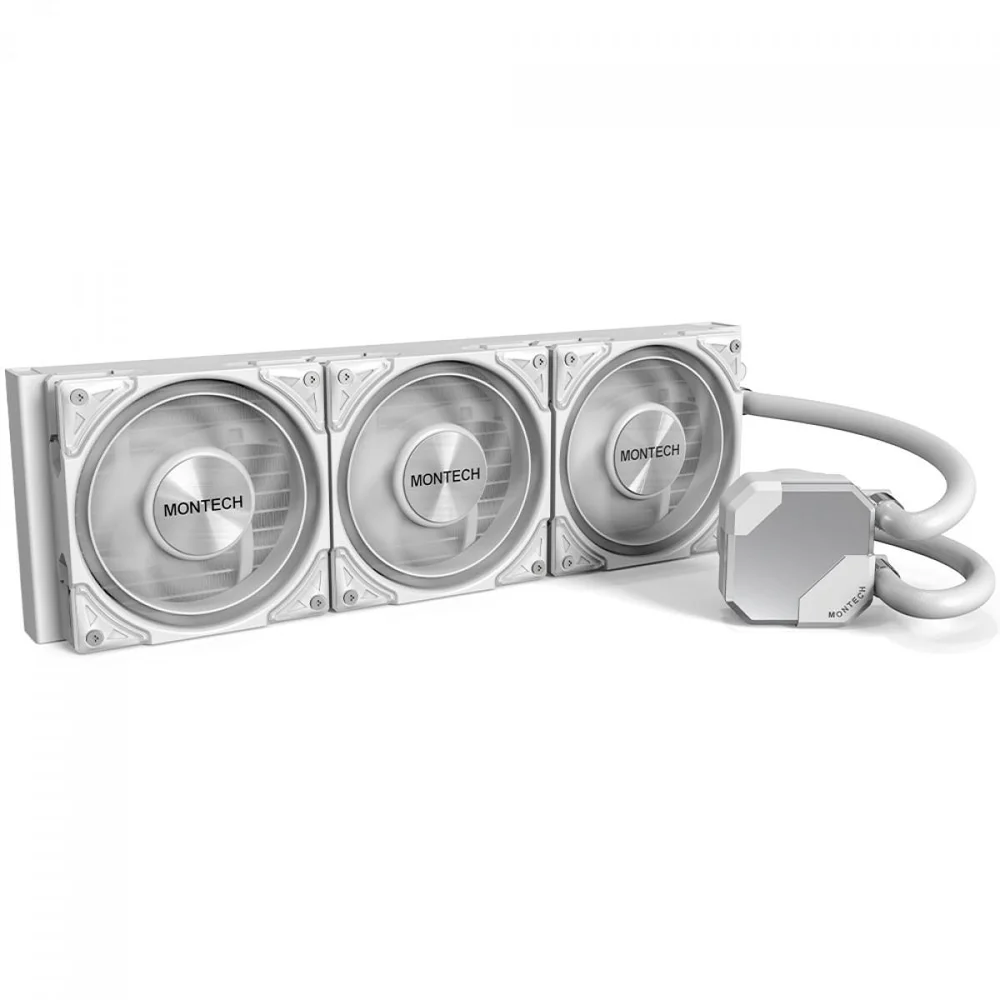 Imagem 4 de 5 do produto Water Cooler Montech Hyperflow Silent, 360mm, Intel-amd, Pwm, Branco