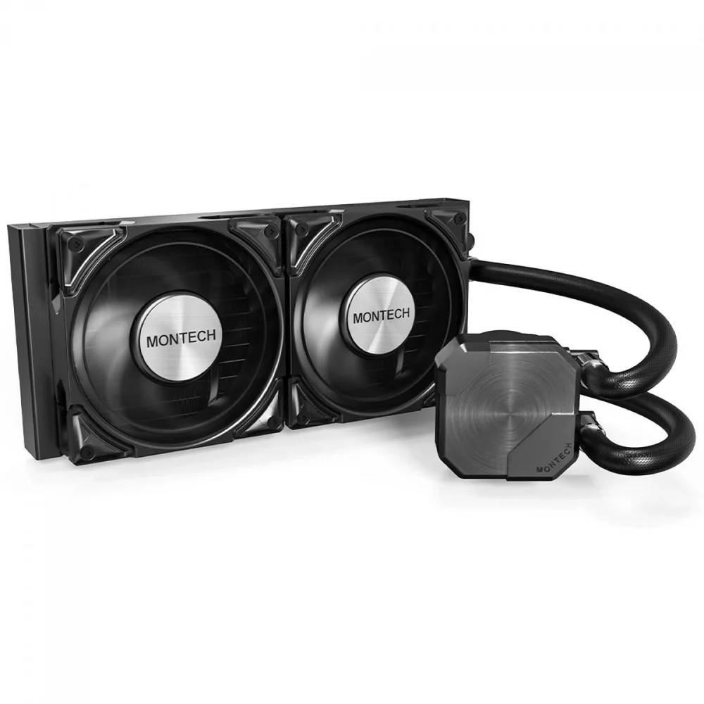Imagem 4 de 5 do produto Water Cooler Montech Hyperflow Silent, 240mm, Intel-amd, Pwm, Preto