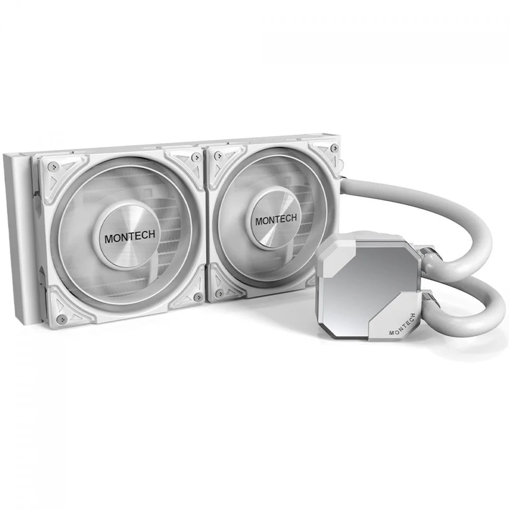 Water Cooler Montech Hyperflow Silent, 240mm, Intel-amd, Pwm, Branco