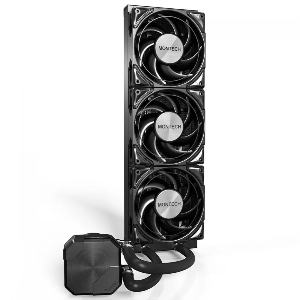 Water Cooler Montech Hyperflow Silent, 360mm, Intel-amd, Pwm, Preto Water Cooler Montech Hyperflow Silent, 360mm, Intel-amd, Pwm, Preto