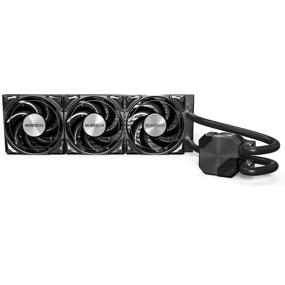 Water Cooler Montech Hyperflow Silent, 360mm, Intel-amd, Pwm, Preto Water Cooler Montech Hyperflow Silent, 360mm, Intel-amd, Pwm, Preto