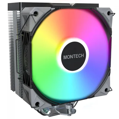 Cooler Para Processador Montech Nx400 ARGB, 120mm, Intel-amd, Preto