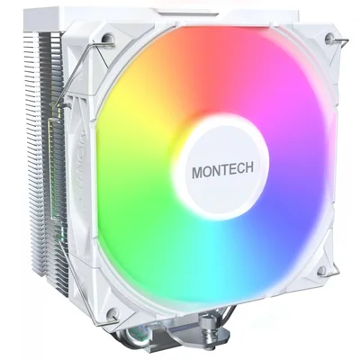 Cooler Para Processador Montech Nx400 ARGB White, 120mm, Intel-amd, Branco, Nx400 ARGB White
