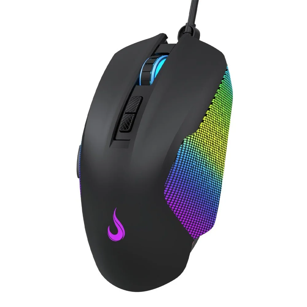 Imagem 2 de 5 do produto Mouse Gamer Rise Mode Nova 02, RGB, 7200 Dpi, 6 Botões, Preto, Rm-mg-nv02-fb