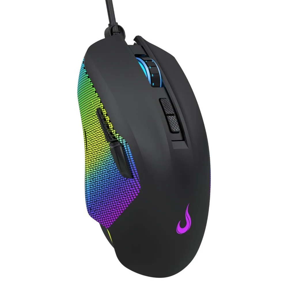 Imagem 5 de 5 do produto Mouse Gamer Rise Mode Nova 02, RGB, 7200 Dpi, 6 Botões, Preto, Rm-mg-nv02-fb