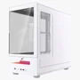Gabinete Gamer Superframe Flow 500, RGB, Mid Tower, Vidro Temperado, M-atx, Sem Fans, Branco, Sf-cs-flw50mswnsf