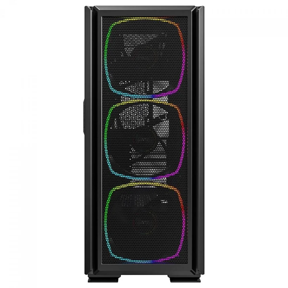 Imagem 2 de 5 do produto Gabinete Gamer Montech Sky Two Gx, Mid Tower, Vidro Temperado, E-atx, Black, Sem Fonte, Com 3 Fans ARGB
