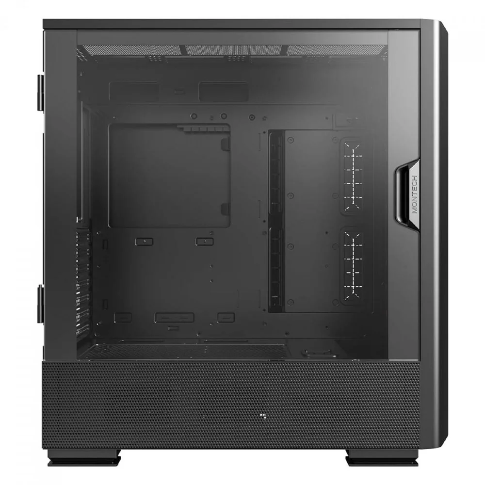 Imagem 3 de 5 do produto Gabinete Gamer Montech Sky Two Gx, Mid Tower, Vidro Temperado, E-atx, Black, Sem Fonte, Com 3 Fans ARGB