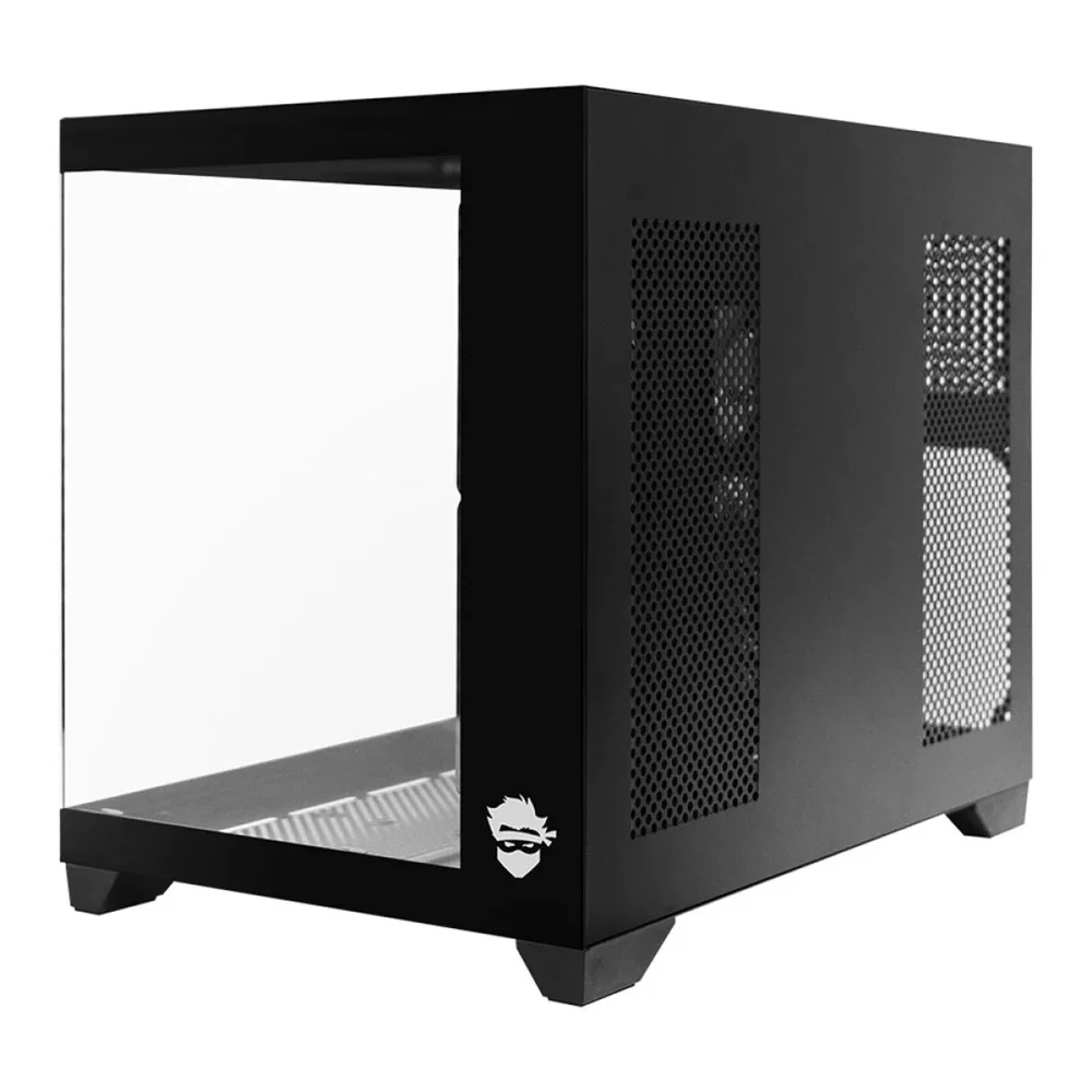Imagem 3 de 5 do produto Gabinete Gamer Ninja Akyra X3, Mid Tower, Vidro Temperado, M-atx, Com 3 Fans, Sem Fonte, Preto, Gn-cs-mab3fakyra
