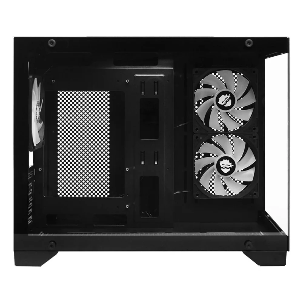 Imagem 4 de 5 do produto Gabinete Gamer Ninja Akyra X3, Mid Tower, Vidro Temperado, M-atx, Com 3 Fans, Sem Fonte, Preto, Gn-cs-mab3fakyra