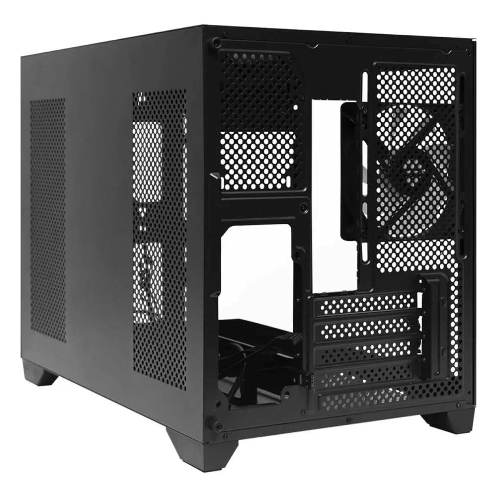 Imagem 5 de 5 do produto Gabinete Gamer Ninja Akyra X3, Mid Tower, Vidro Temperado, M-atx, Com 3 Fans, Sem Fonte, Preto, Gn-cs-mab3fakyra