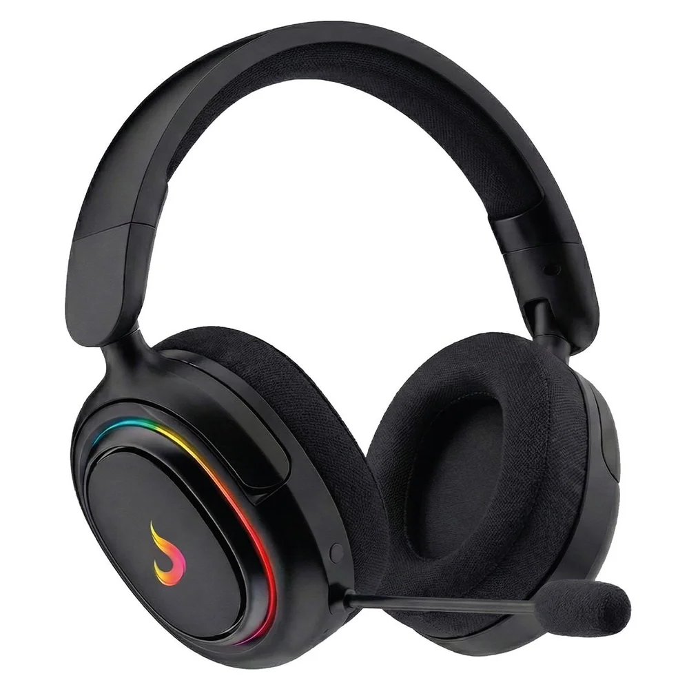 Imagem 2 de 4 do produto Headset Gamer Rise Mode Nova 01, Drivers De 50mm, Surround 7.1, Microfone Removível, Preto, Rm-hs-nv-01-fb