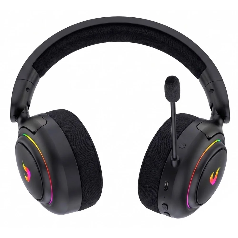 Imagem 3 de 4 do produto Headset Gamer Rise Mode Nova 01, Drivers De 50mm, Surround 7.1, Microfone Removível, Preto, Rm-hs-nv-01-fb