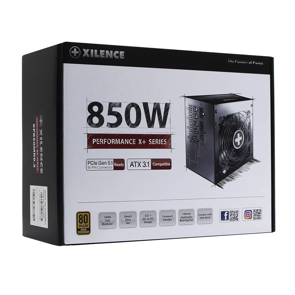 Fonte Xilence Xn174 | Xp850mr9.2, 850w, 80 Plus Gold, Pfc Ativo, Full Modular, Preto Fonte Xilence Xn174 | Xp850mr9.2, 850w, 80 Plus Gold, Pfc Ativo, Full Modular, Preto