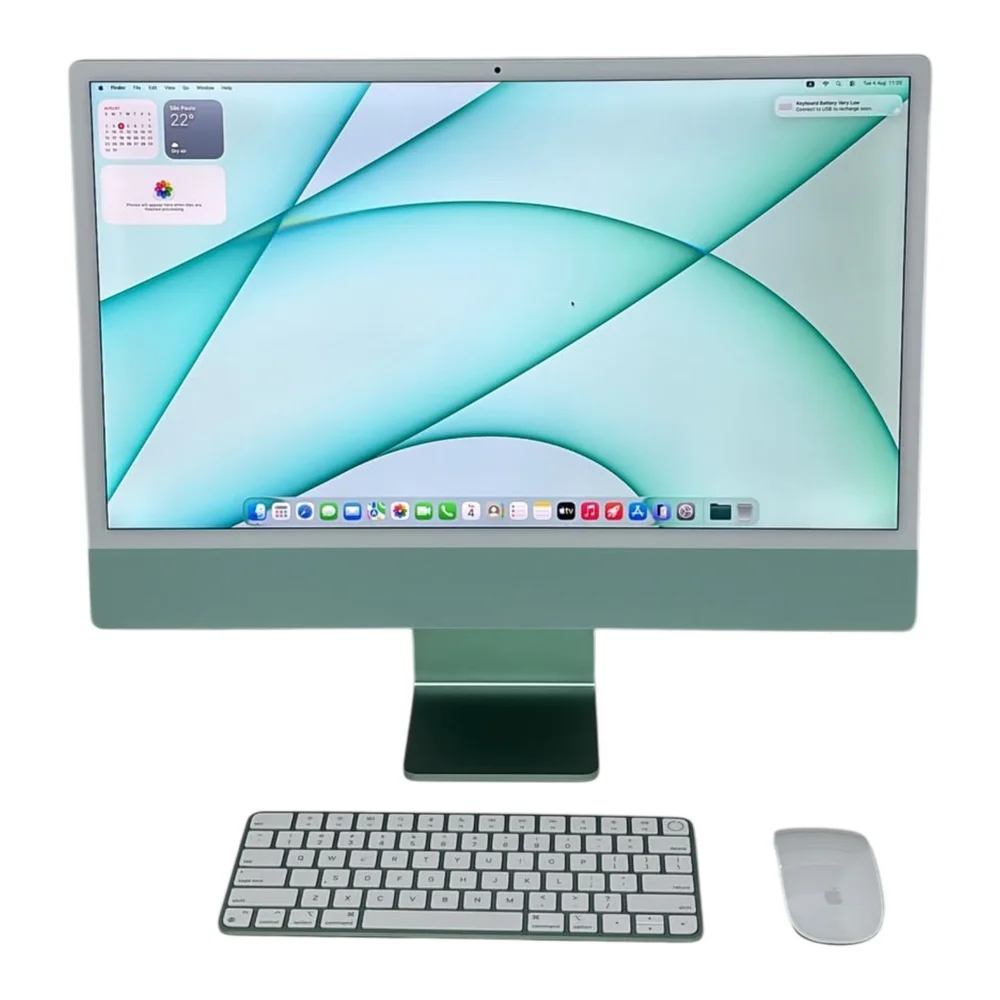 Imac 2021 A2438 Tela 24quot Chip M1 16gb SSD256gb