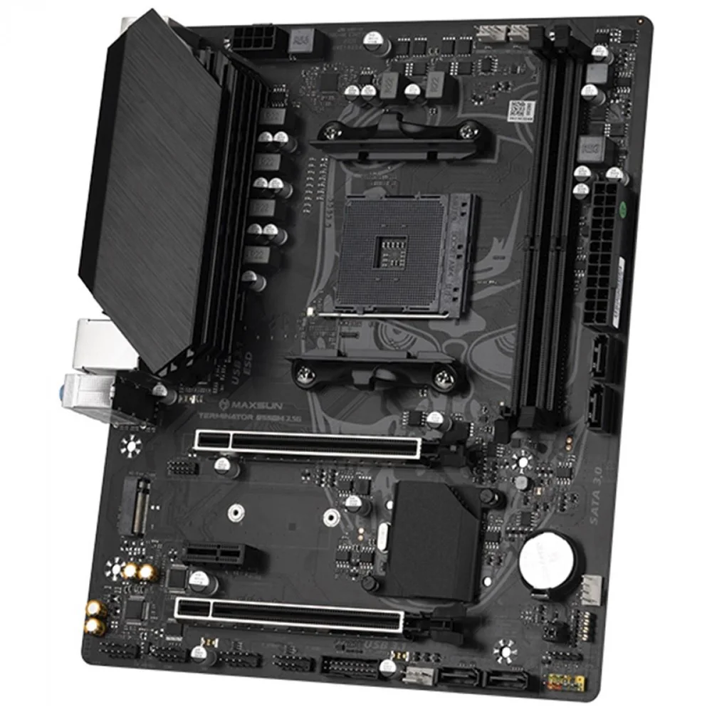 Placa Mãe Maxsun B550m Ms-terminator, Chipset B550, Amd Am4, Matx, Ddr4 Placa Mãe Maxsun B550m Ms-terminator, Chipset B550, Amd Am4, Matx, Ddr4