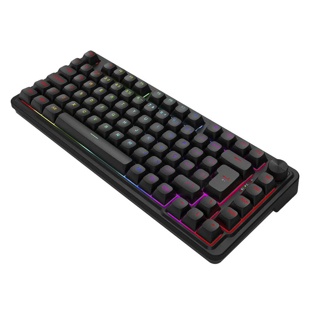 Imagem 5 de 5 do produto Teclado Mecânico Gamer Redragon Finke RGB, Usb/bluetooth, 75%, Switch Chant Linear, Abnt2, Preto, K715b Pt