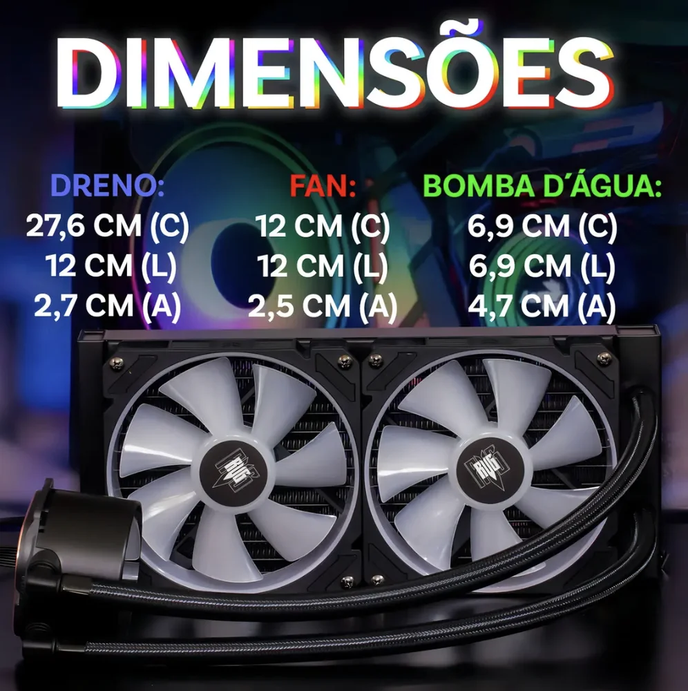 Water Cooler RGB Revenger Fenrir G-vr240 Water Cooler RGB Revenger Fenrir G-vr240