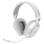 Headset Gamer Redragon Mira Branco RGB Bluetooth 2.4ghz P3