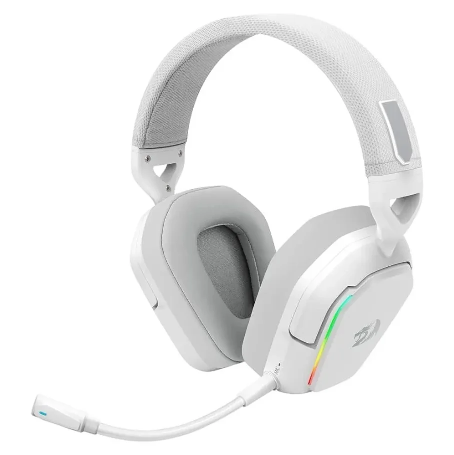Headset Gamer Redragon Mira Branco RGB Bluetooth 2.4ghz P3 Headset Gamer Redragon Mira Branco RGB Bluetooth 2.4ghz P3